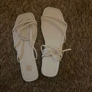 White Strappy Sandals
